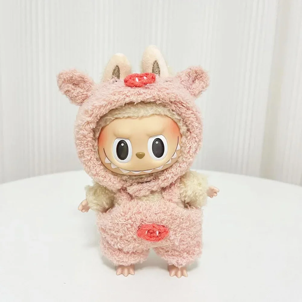 Trendy Hoodies for 17cm Labubu Dolls Stylish Clothes Doll Accessories