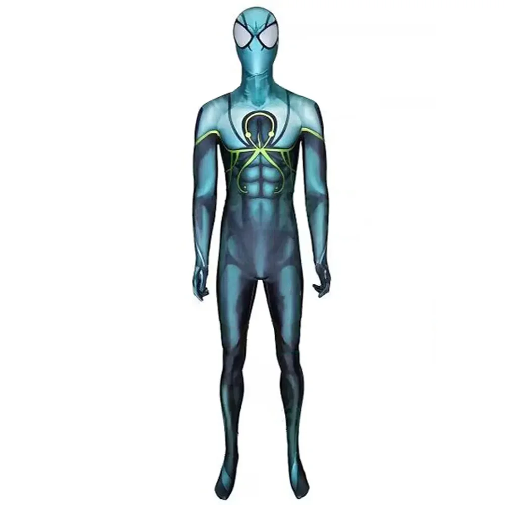 Männer Halloween Superior Octopus Spiderman Cosplay Kostüm Zentai Anzug Erwachsene Kinder Bodysuit Party Overalls