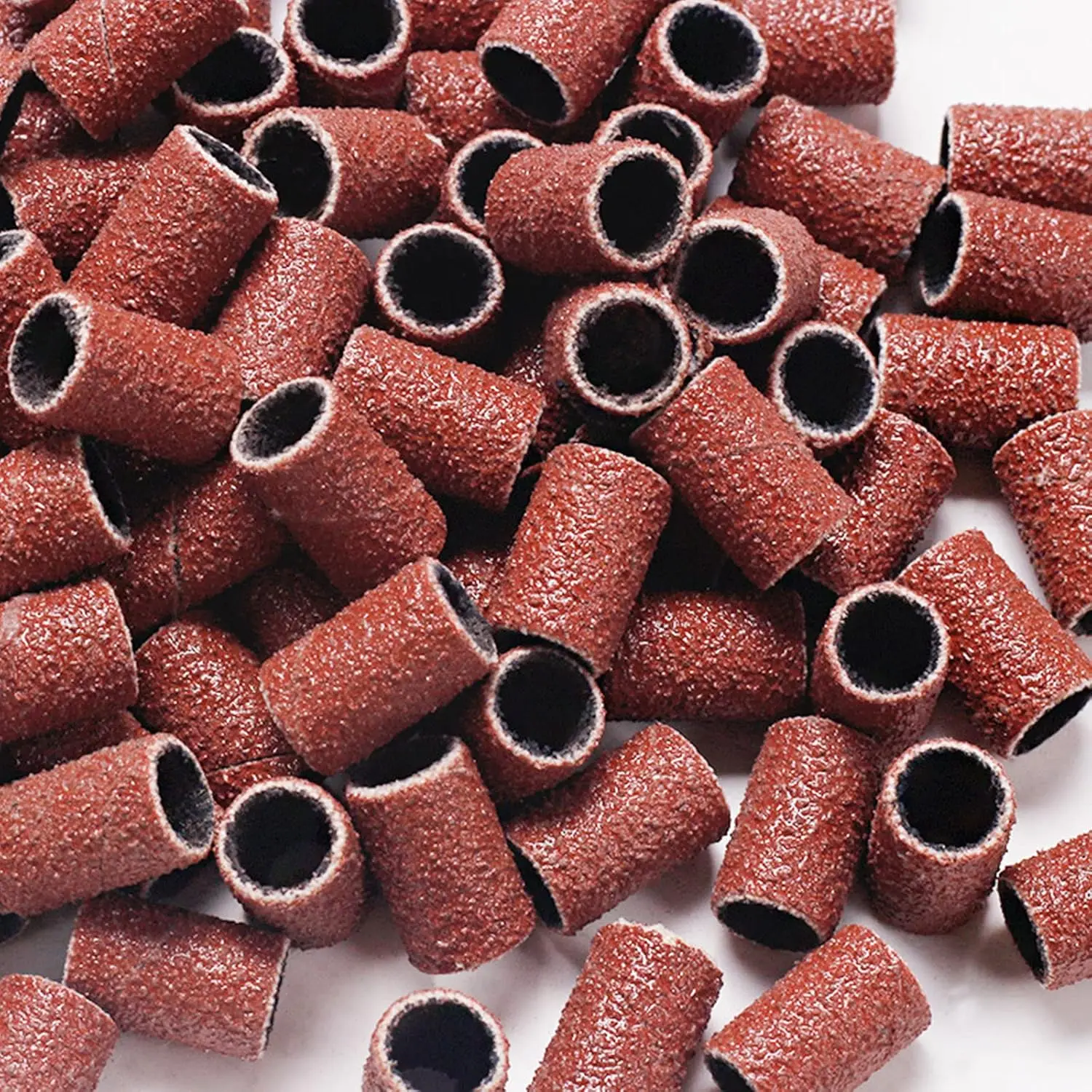 9*13MM Sanding Cap Bands 50/100Pcs for Electric Manicure Machine 80/120/180/240 Grit Professional Manicure Nail Polish Removal