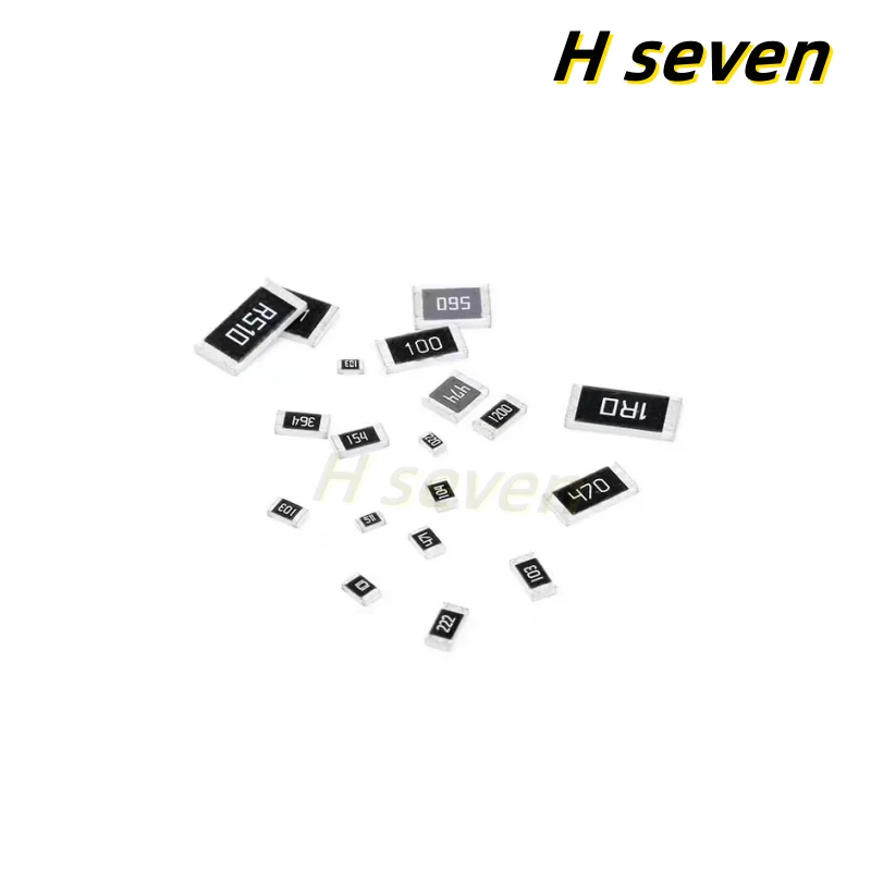 Resistencia SMD de 50 piezas, 1812, 0 ~ 1M, 0, 1, 2, 5%, 3,3, 3,9, 5,6, 10, 20, 68, 91, 6,8, 9,1, 200, 560, 1K, 10K, 30K, 68K, 680K, 820 K, 100K 680K ohm 1M