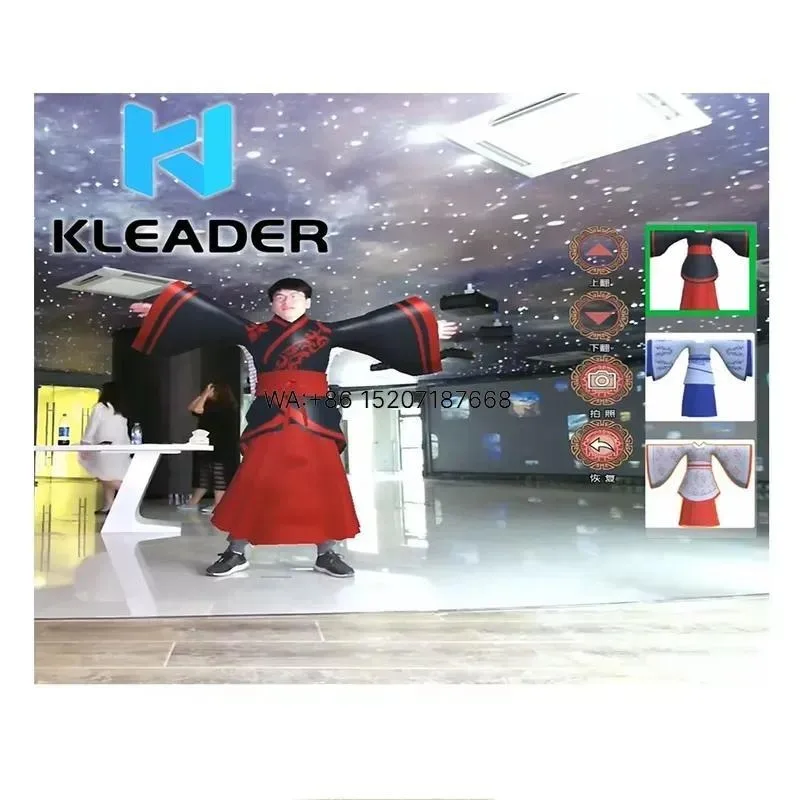 Wmwmnu Interactive Projection Virtual Mirror for Clothing Dressing Room 3D Augmented Reality Software AR Virtual Dressing