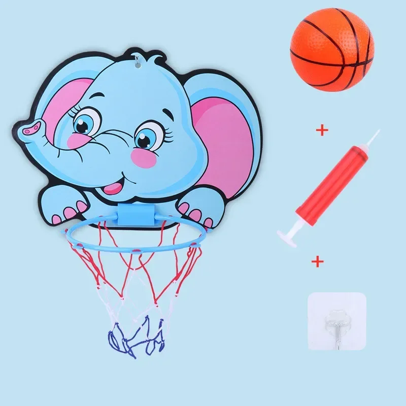 Kit de basquete infantil, desenhos animados, animais criativos, stand de basquete, ao ar livre, jogo interno, brinquedos esportivos para crianças