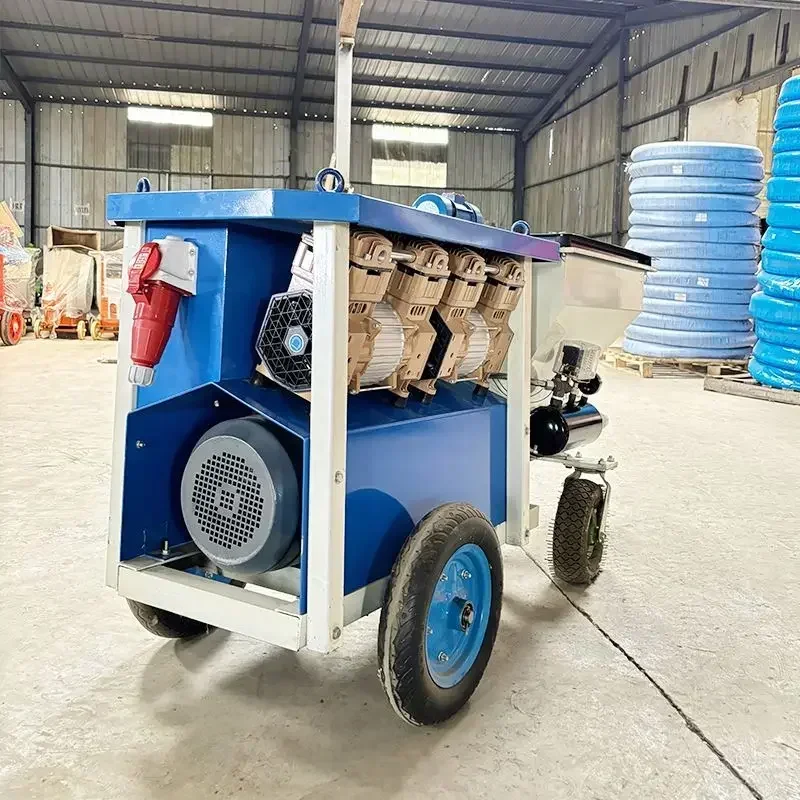 Cement Mortar Spraying Machine ZMSP-3A Motor Automatic Sand Mortar Spraying Pump Machine Wall Cement Plaster Machine Sales