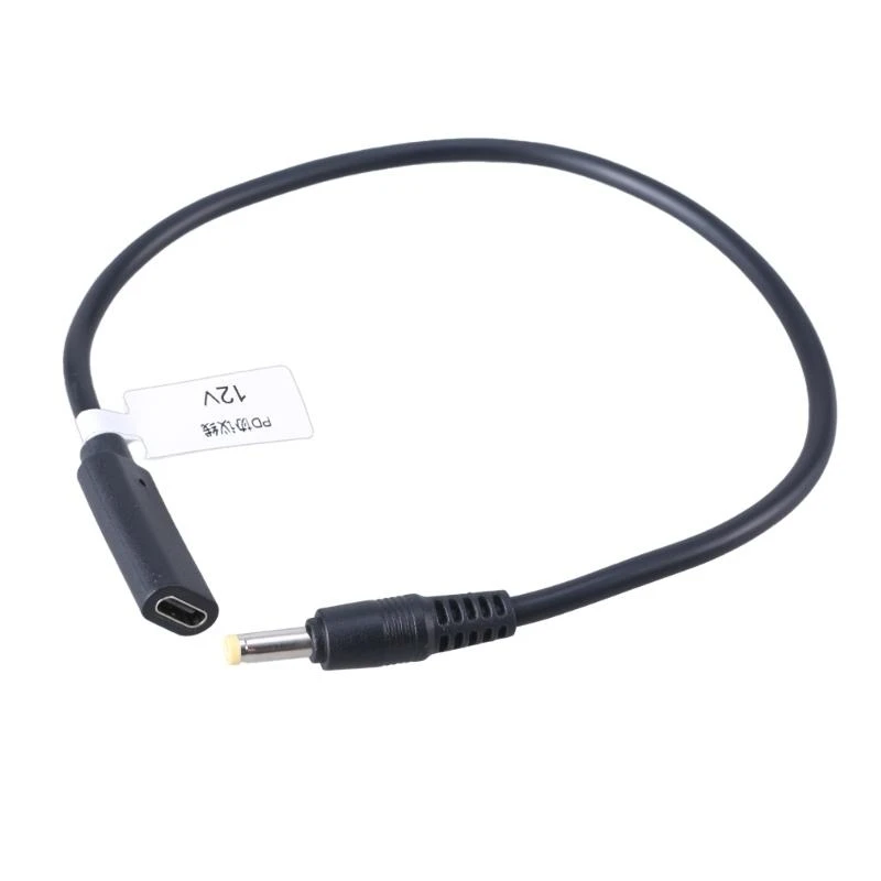 E56B USB TypeC Female To 9V12V15V20V 4.0x1.7mm Male Converters Cable For Router Fan LED Light