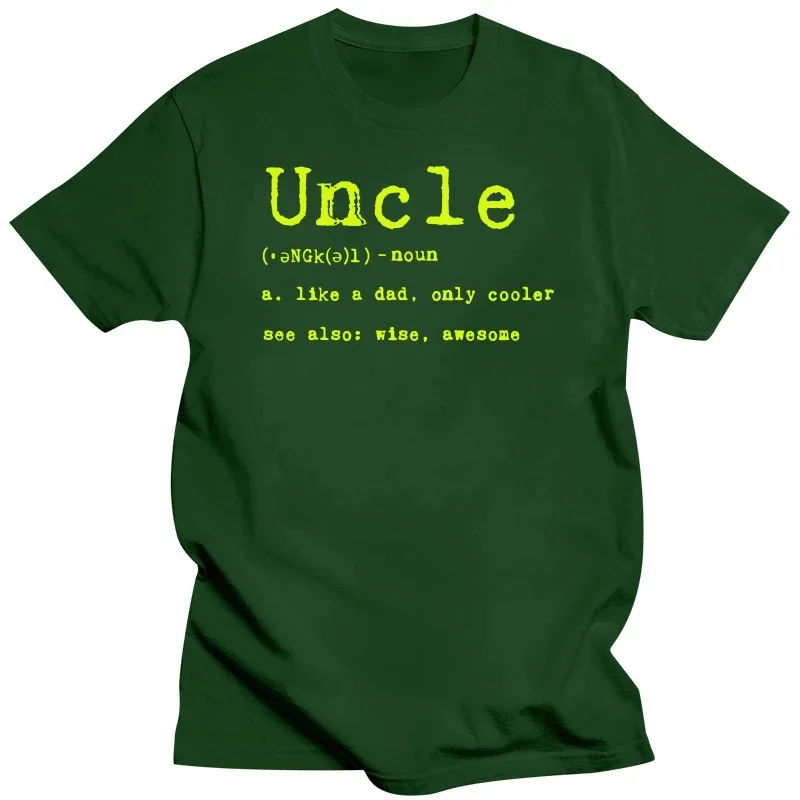 Uncle Definition T Shirt Funny Family Brother Gift Adult Humor Graphic Cotton Streetwear Short Sleeve Birthday Gifts T-shirt