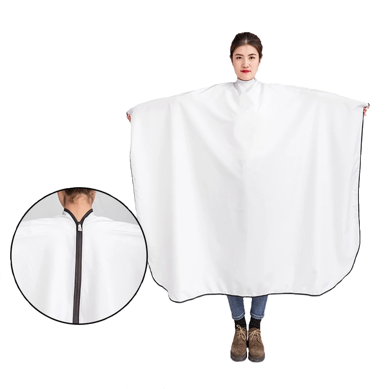 

Salon Hairdressing Cape Barber Cape With Zippering Waterproof Haircut Cloak Apron Gown Shawl Barber Shop Hairdressing Tool