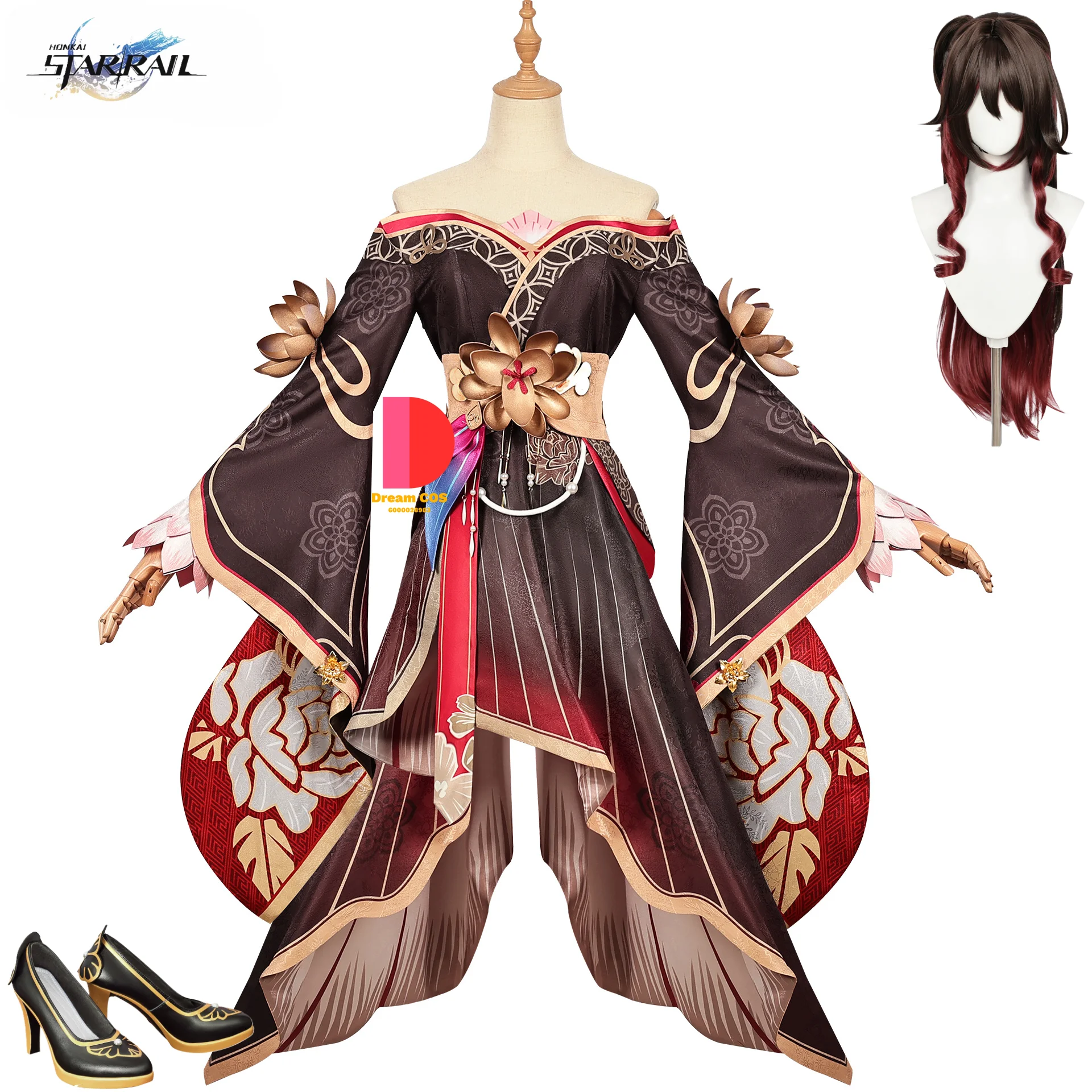 

Honkai: Star Rail Fugue Cosplay Costumes Wig Shoes Game Cos Costumes Comic Con Anime Women Anime Clothes Full Set Halloween Live