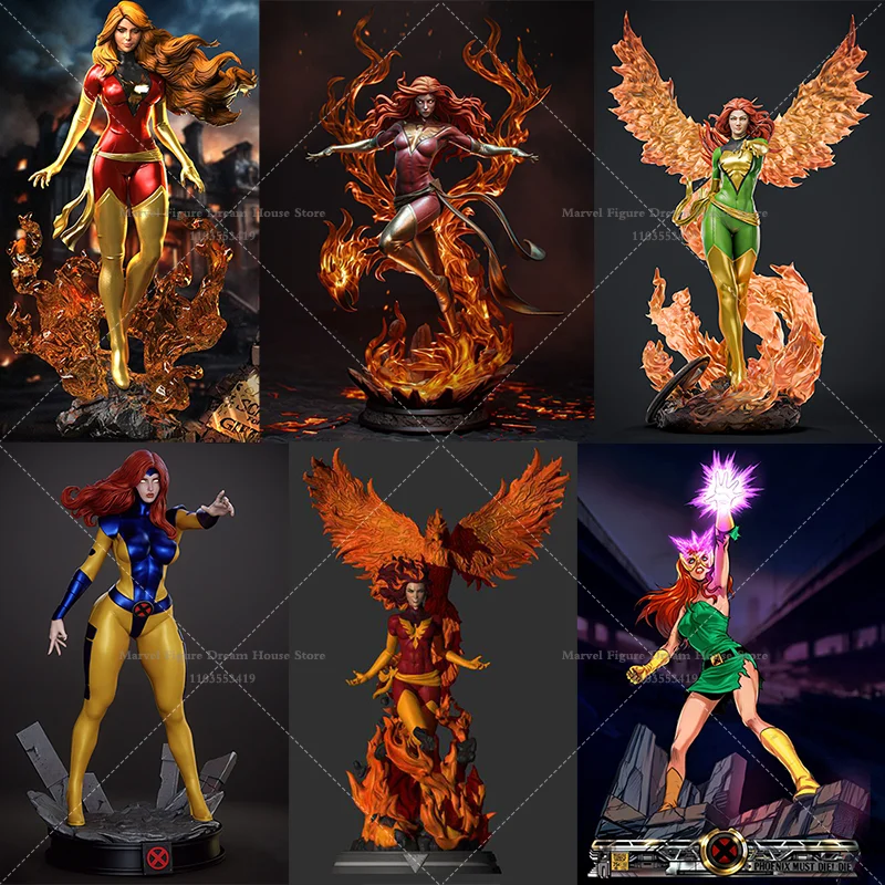 

1/24 1/18 Scale DIY Self-assembled GK 3D Resin Un-panited Doll White Model Most Powerful Omega-level Mutant Superhero Jean