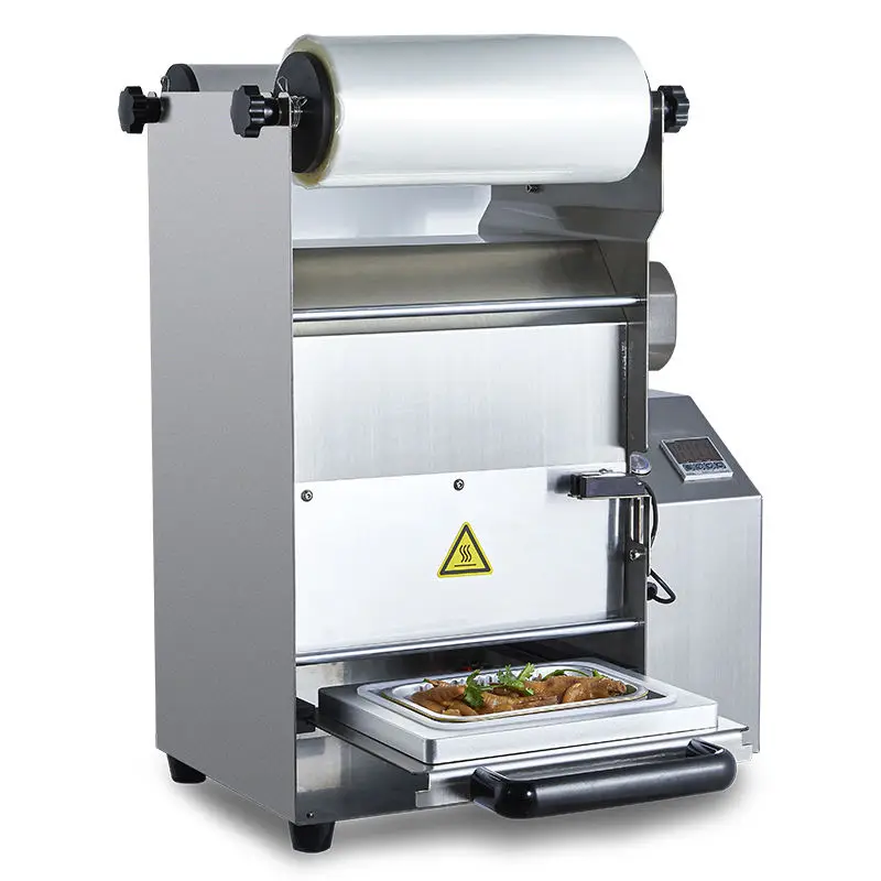 Easy Operated Food Packaging Machine Semiautomatic Plastic Tray Sealer Tofu Tray Sealing Machine for fast food and furit