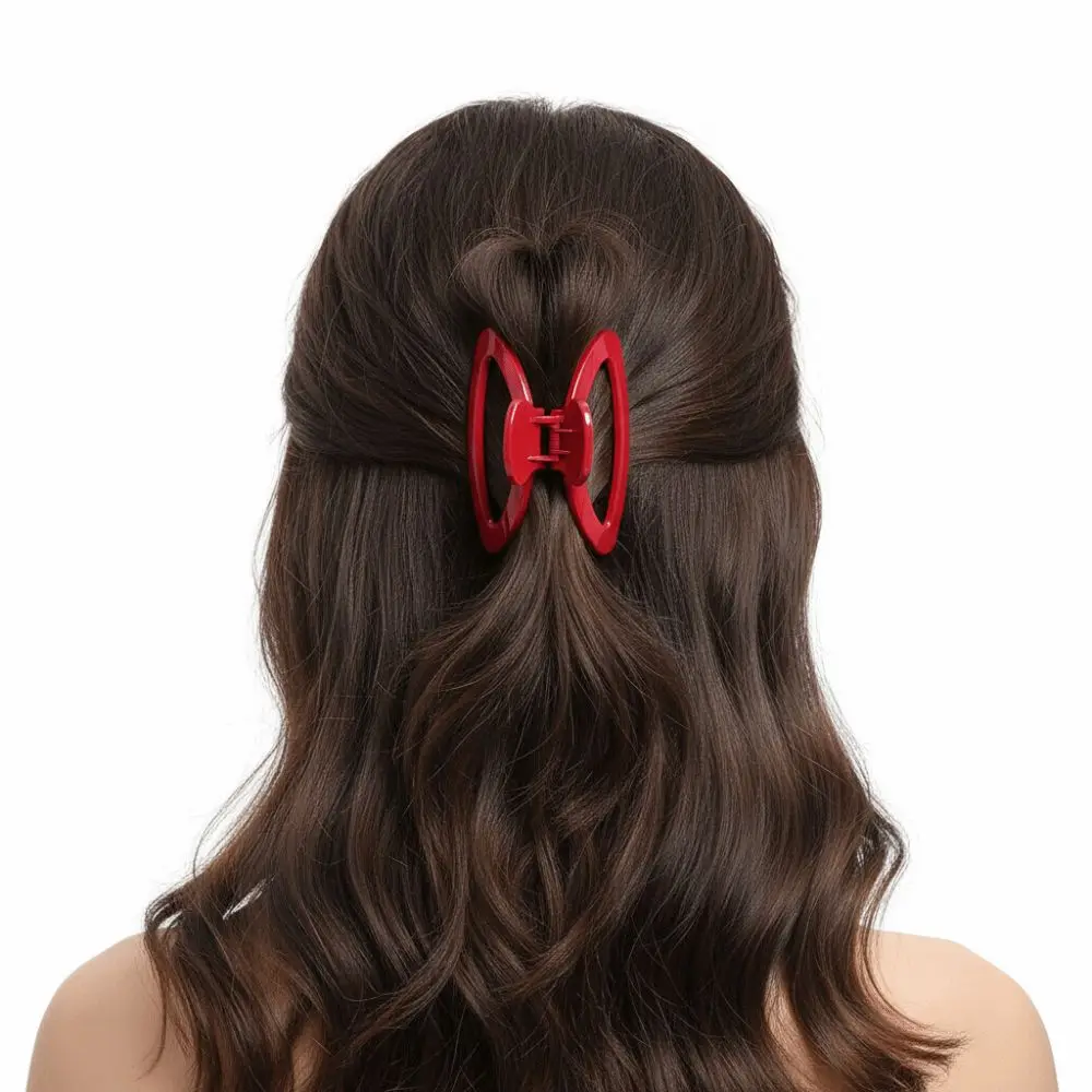 Flexible Unsnappable Hair Claw Clips Anti Collision Protection Non-Slip Shark Clip Comfortable Soft Silicone Hair Clips