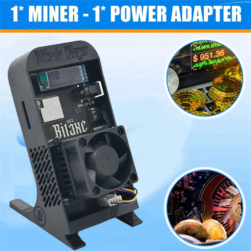 

Sensitive Bitaxe Gamma 601 Solo Miner 18 Вт 1,2TH/S BM1370 Asic Chip от Antminer S21 Pro Crypto Miner Bitcoin BTC Miner EU PLUG