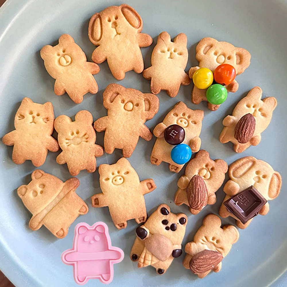 

Cartoon Animals Cookie Cutters DIY Bakery Tools and Accessories Stampcookie Cutters
