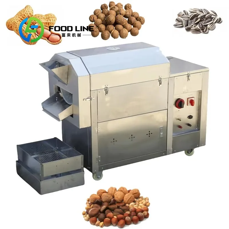 Factory-Made Best Price Roasting Line Machine for Peanuts and Nuts with Shell for Soybean and Corn Roasting
