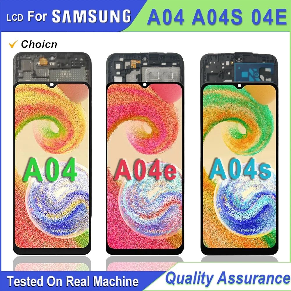 NOVO Display para Samsung Galaxy A045 A04E A04S, Conjunto de Tela LCD Touch Screen e Digitalizador para Substituição de Tela LCD SAMSUNG A04