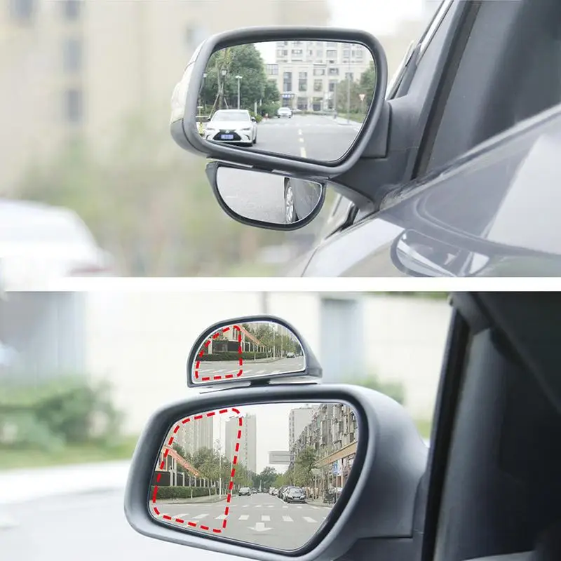 Automotive Blindspot Mirror Universal Convex Wide Angle Rearview Mirrors Multi-Purpose Vehicle Supplies For Trucks Cars