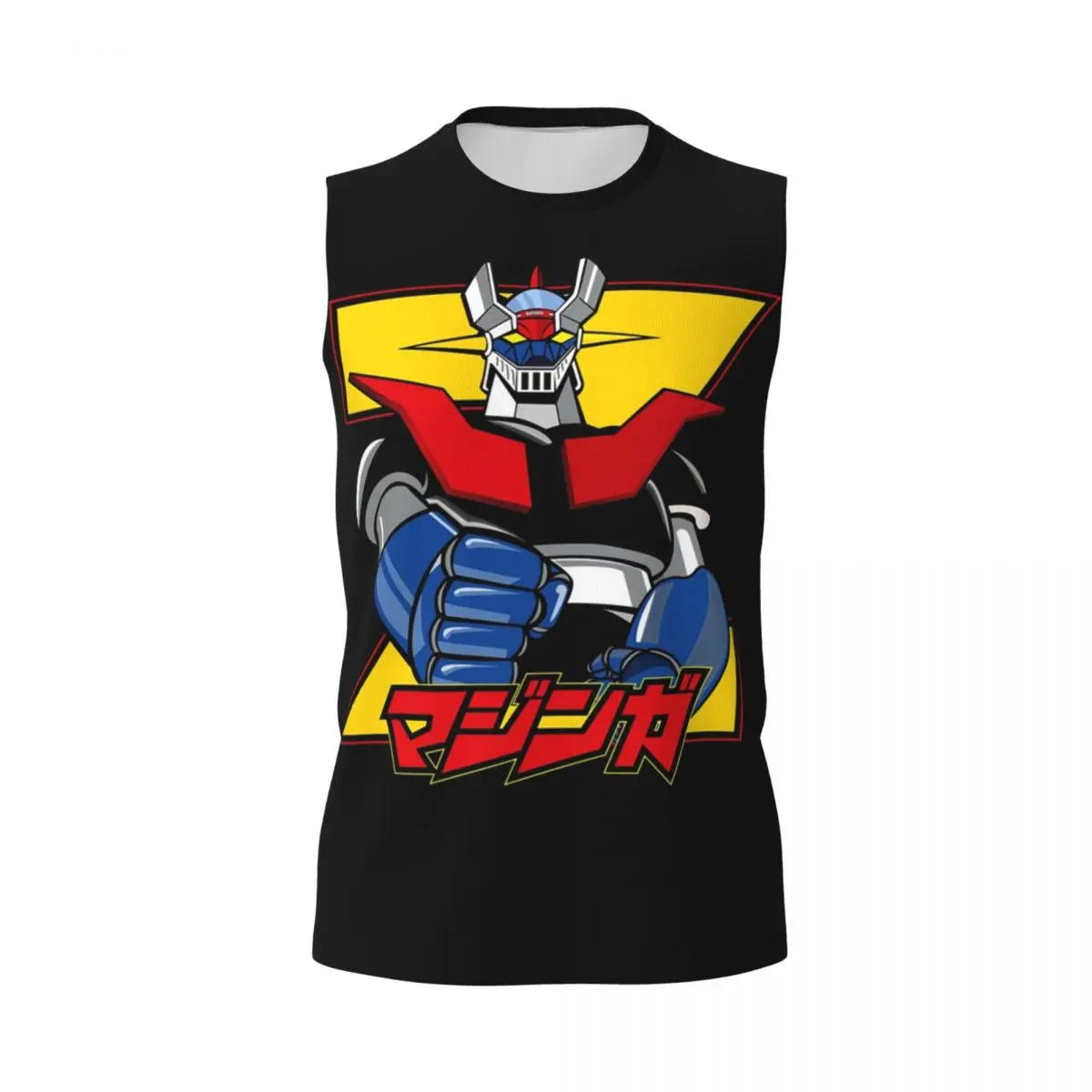 Mazinger Z Men Printed Sleeveless T-shirt Casual Hip Hop Street Style Beach Holiday Tank Tops