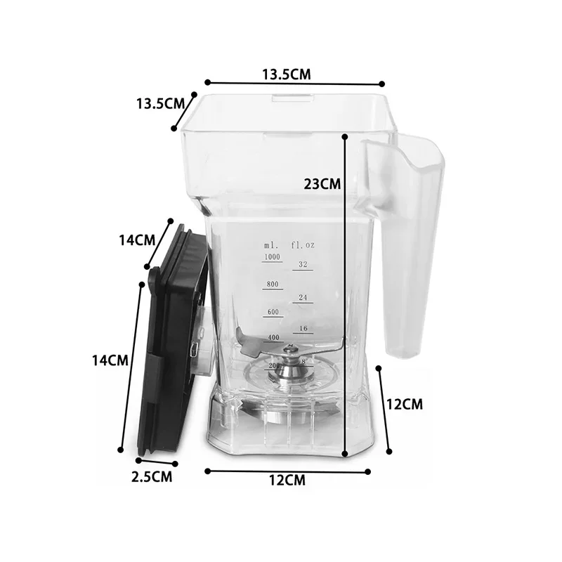 &Commercial Electric Blender, 1.5L Smoothie Blender, Ice Crusher and Smoothie Maker, Juicer, Food Processor, Grain Grinder