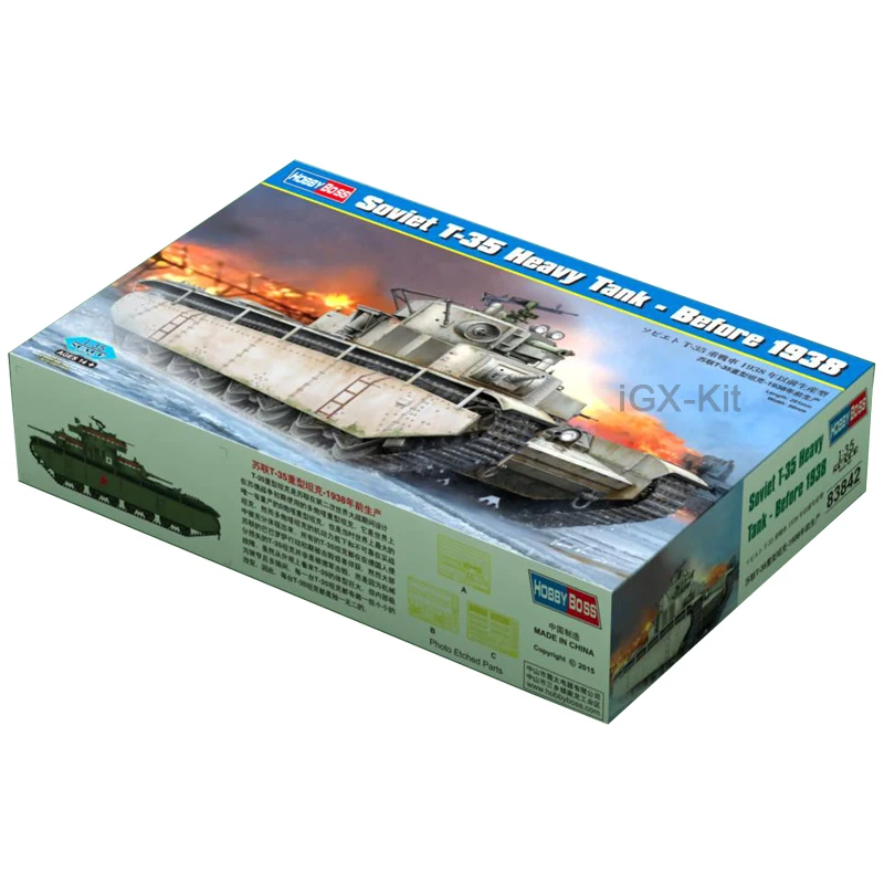 

Hobbyboss 83842 Масштаб 1/35, до 125, советский T35 T-35 ранний тяжелый танк, хобби, ремесленная игрушка, пластиковая модель, строительный комплект