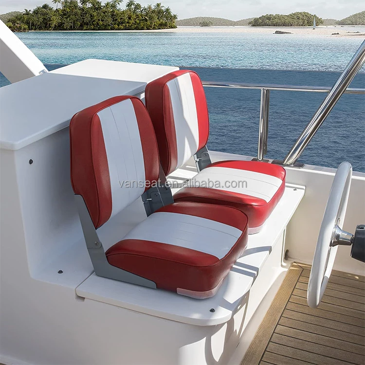 

VSTBOATSEAT Jet Boat Seats Marine Supplier Low Back Boat Captain Seats Aluminum Hinge Boat Chair