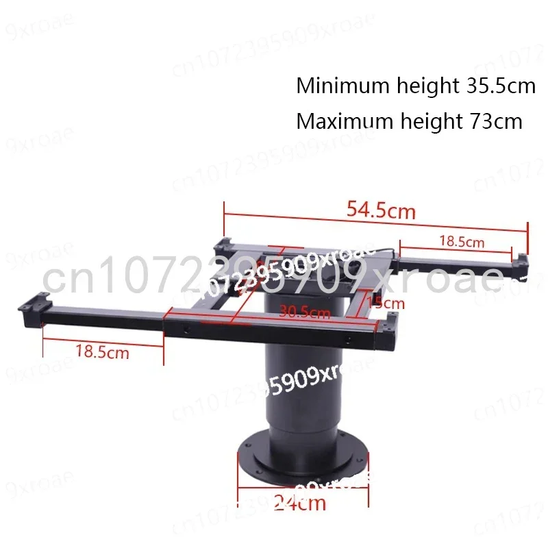 Pneumatic Raised RV Camper Adjustable Table Legs, Adjustable Height Table Base, Enables Table Top with Swivel and Slide Function