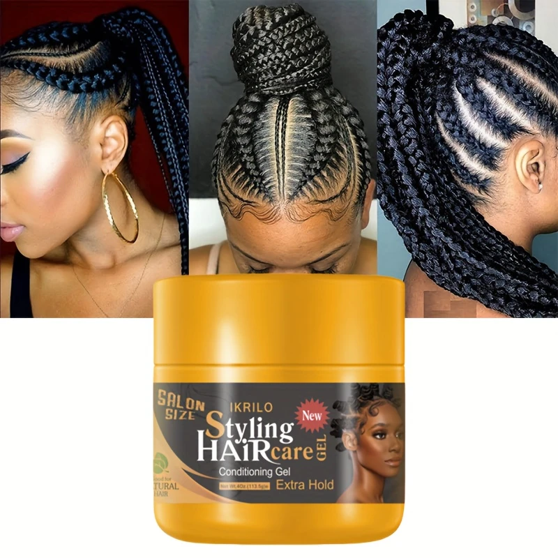 Unisex Hair Styling Gel Cream-Strong Hold Hair Gel Hair Styling Wax Shine&Styling Fragmented Hair,Edge Control Gel Hair Braids