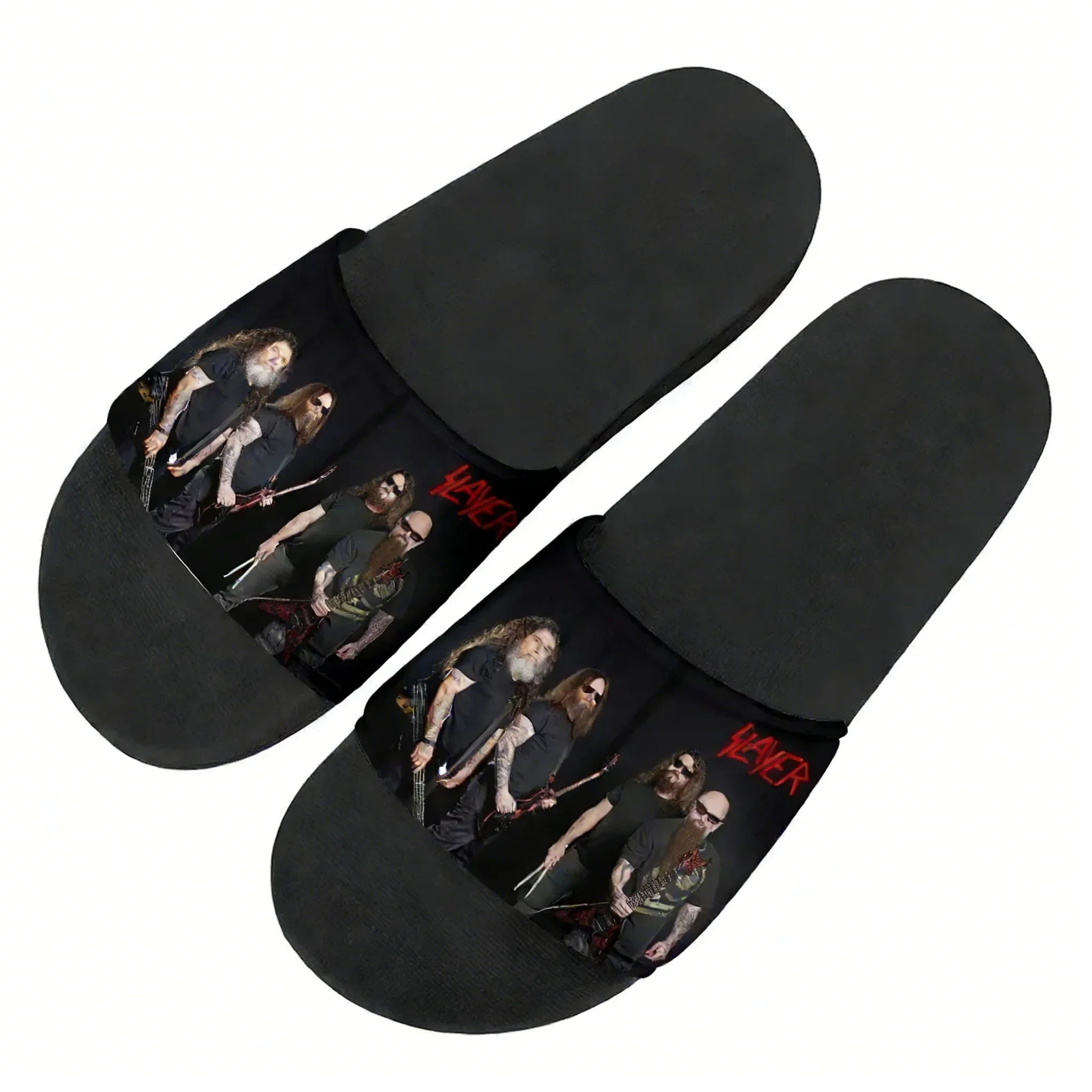 

Slayer Flip Flops Mens Womens Teens Children Family Slippers Bathroom Beach Swimming Pool Sandals Shoe Custom Made Water Shoecus