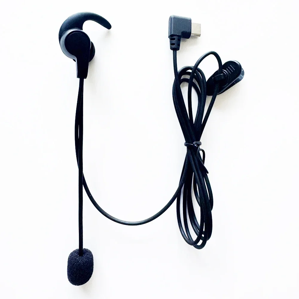 Ejeas v4 plus,v6 pro用のインイヤーサッカーヘッドセット,タイプC hifi,Bluetoothインターホン,オートバイヘルメット