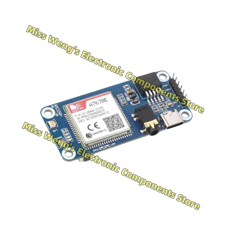 GSM/GPRS/GNSS positioning expansion board A7670E module Cat-1/2G internet access A7670E Cat-1/GNSS HAT