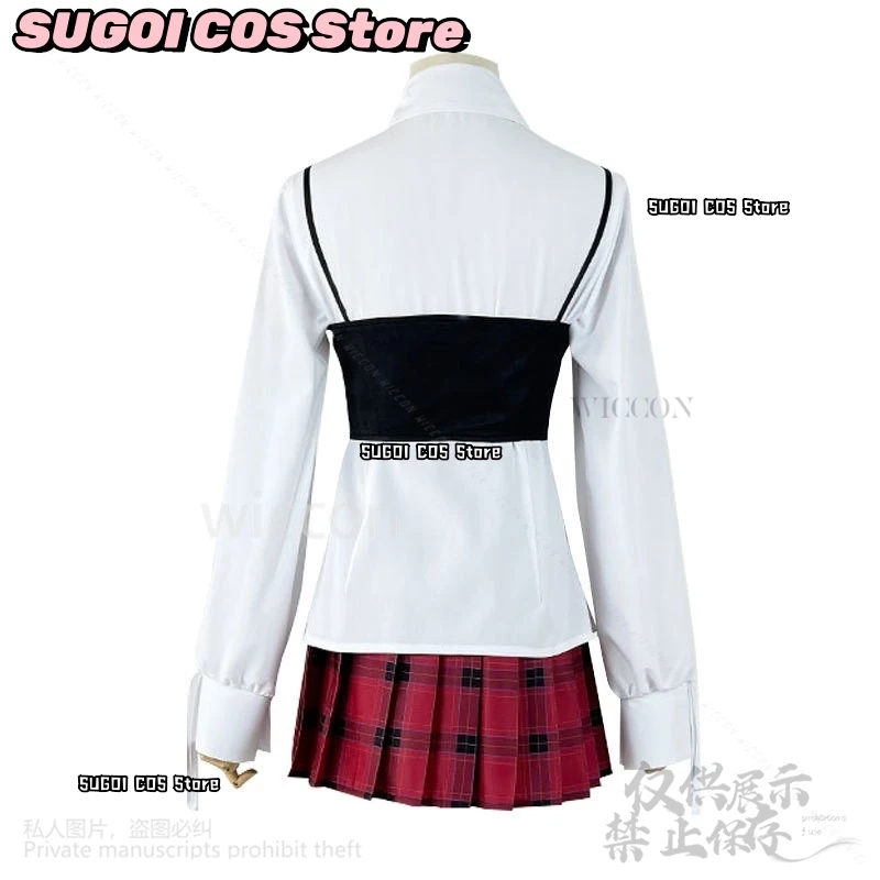 Qiao Ling Cosplay Anime Link Click Costume Jirai Kei Girls JK School Uniform Dress Plaid Skirt Fashion Y2K Lolita Halloween Suit