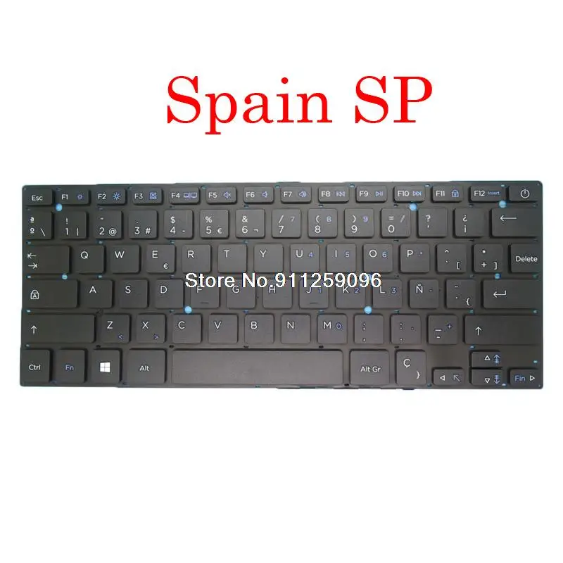 Teclado de ordenador portátil para Hyundai para HyBook HTLB14INC4Z1ESG inglés EE. UU. España SP América Latina LA negro Nuevo