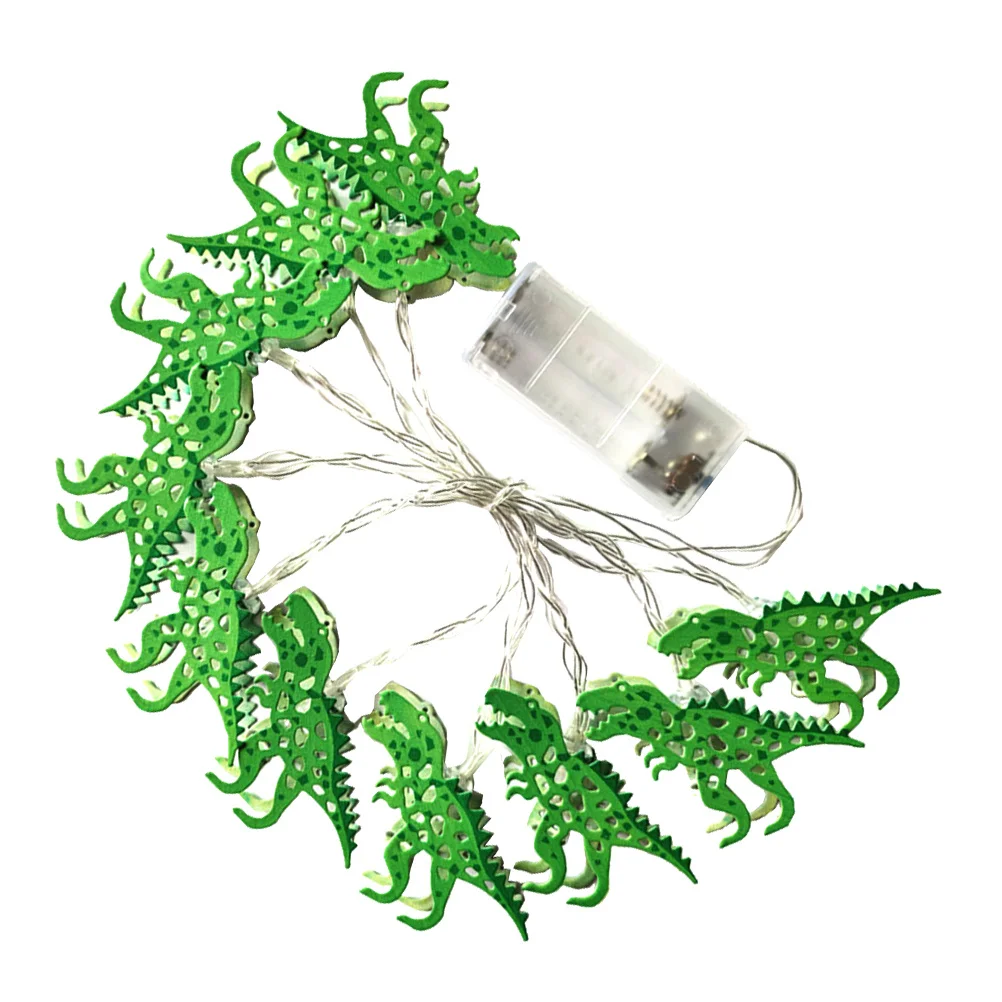 1Set LED Luci della stringa del dinosauro Stile del fumetto 1.65m Lampade decorative creative per la camera da letto del partito Uso del giardino Lampade del dinosauro a LED