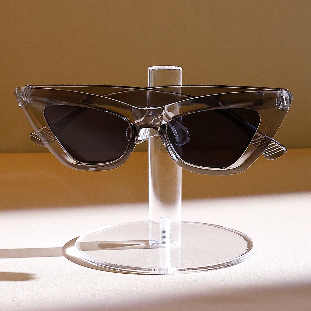 Clear Acrylic Glasses Display Stand Sunglasses Holder Desk Organizer for Home Countertop Eyewear Rack