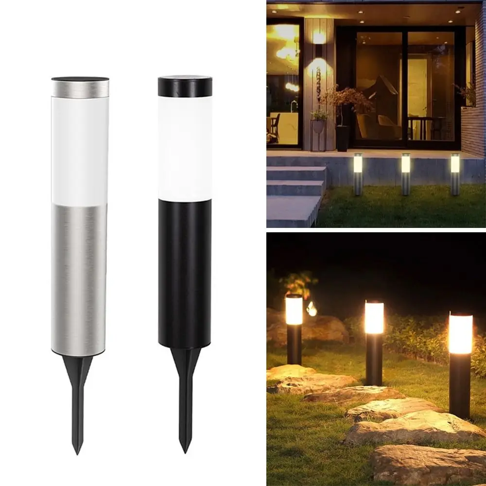 Waterproof Auto on/Off Light Solar Path Light Stainless Steel LED Garden Lawn Lamp Energy Saving Landscape Light Driveway