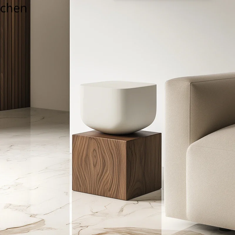 L31 Creative Square Pier Minimalist High-end Sense Living Room Sofa Side Few Small Coffee Table Bedside Corner Few
