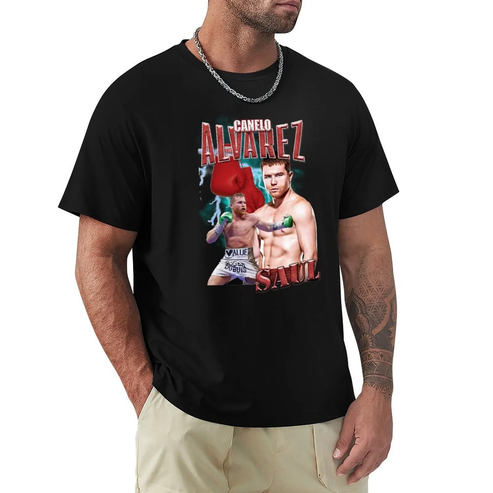 Canelo Alvarez VINTAGE T-Shirt sports fans kawaii clothes quick drying anime shirts men