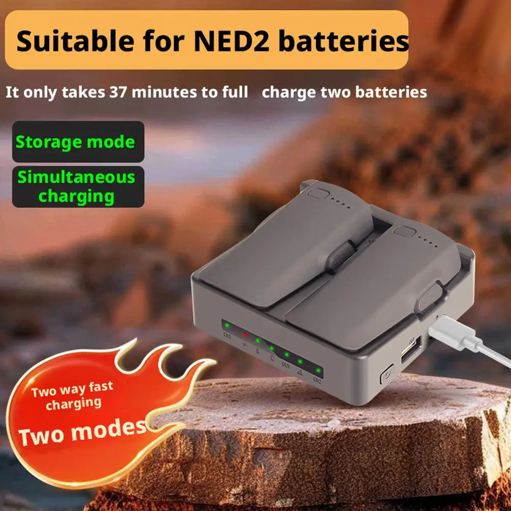 

Portable Two-Ways Battery Charging Hub For DJI NEO 2 Fast Charging Battery Charger Box For DJI NEO 2 Drone Accessories