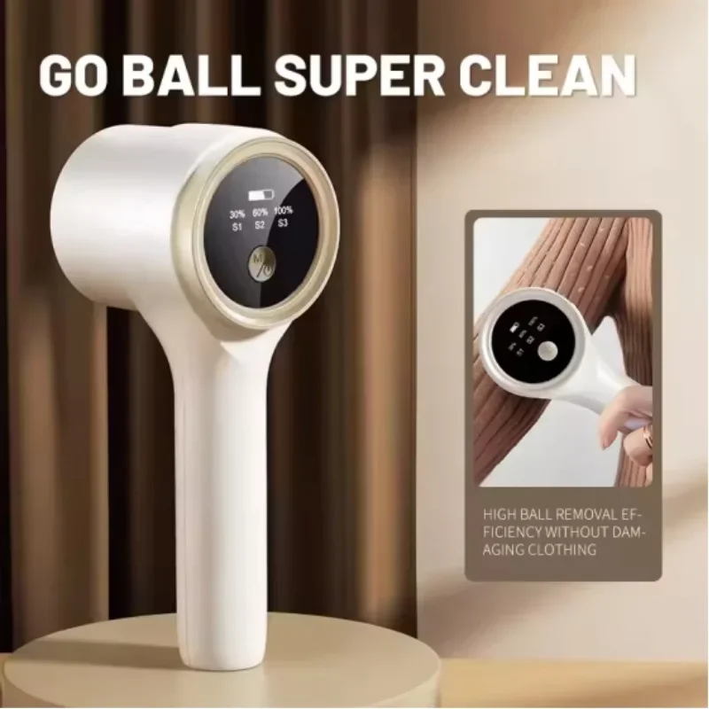 Lint Remover for Clothing Pellet Fluff Remover LED Display Rechargeable Portable Fabric HairBall Shaver for Clothes Cleaner