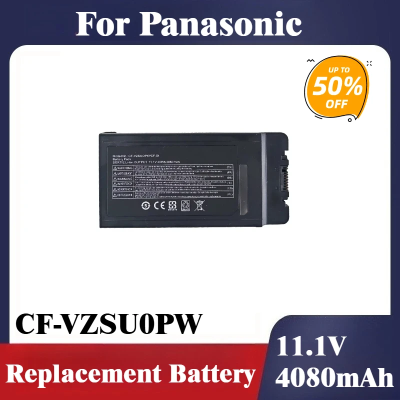 

New CF-VZSU0PW Laptop Battery 11.1V 4080mAh For Panasonic CF-54 Toughbook CF-VZSUOPW CF-VZSU0PR CF-VZSU0GW CF-VZSU0LW