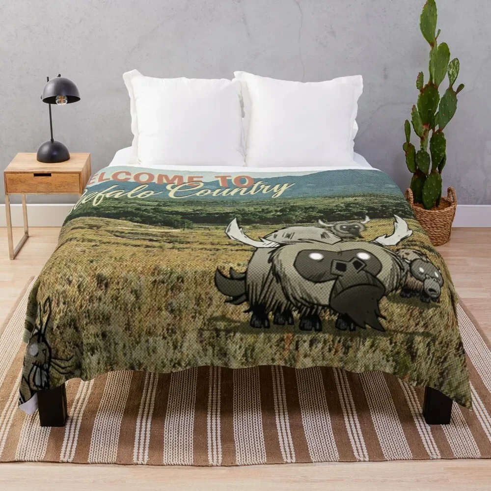 

Beefalo Country - Dont Starve Throw Blanket Sleeping Bag Bed covers For Sofa Thin Hairy Blankets