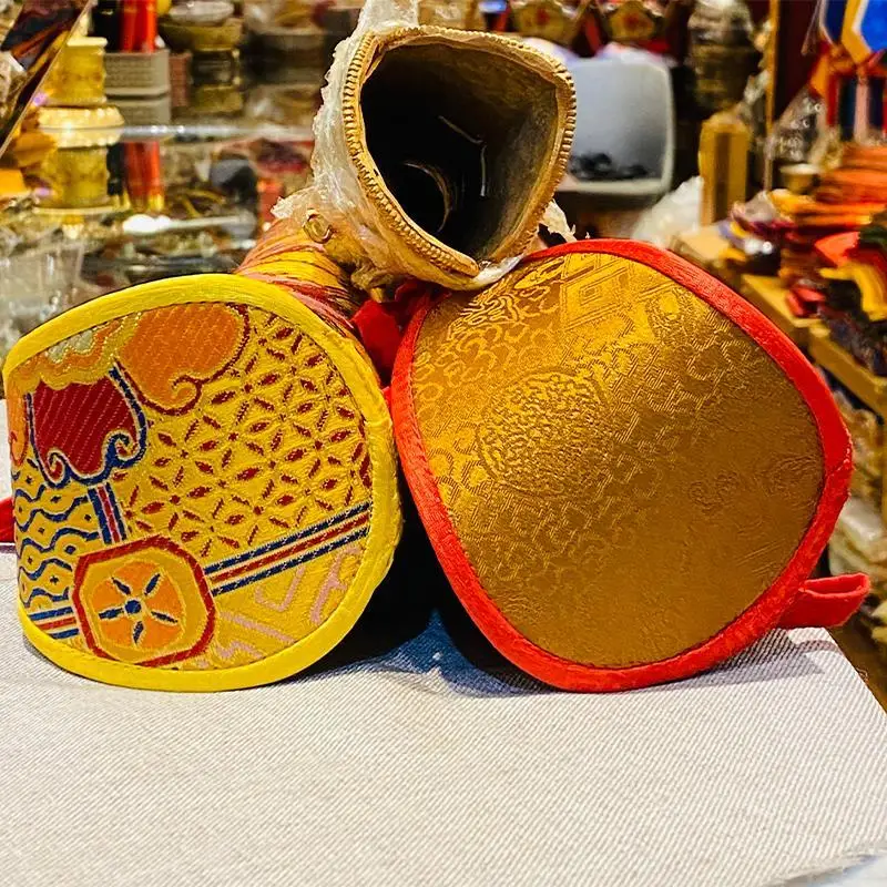 Nepalese fabric hand-sewn bone flute set box horn cover musical instrument magic protection box storage bag ethnic style