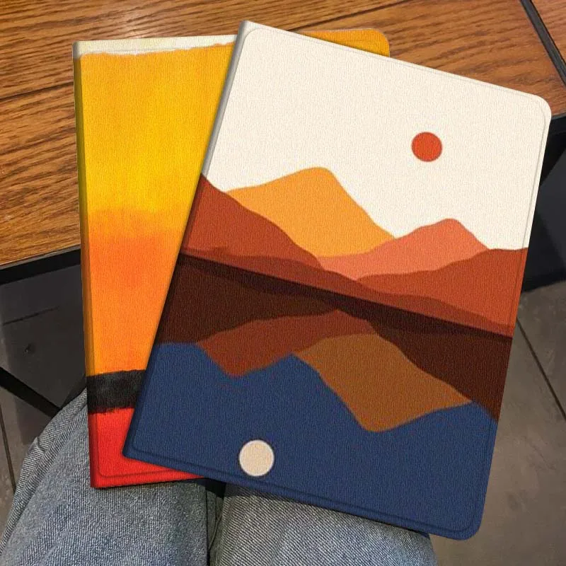 

Colorful Sunset Art Gift For Honor Pad 8 V8 9 GT MagicPad 13 3 2 Tab MatePad Pro Air 12 X 12.6 Foldable Tablet Case