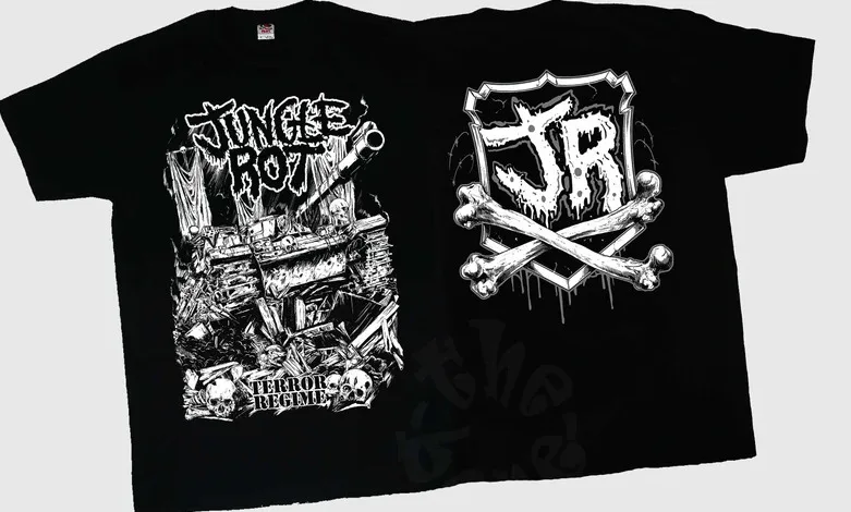 New DTG printed T-shirt - Jungle Rot - Terror Regime - size- S,M,L,XL,2-3-4-5XL