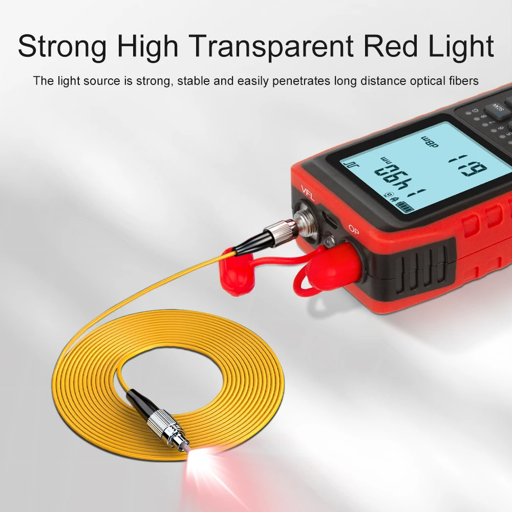 NOYAFA NF-908L الألياف البصرية الصغيرة السلطة متر شاشة الكريستال السائل الألياف البصرية تستر شبكة كابل تستر البصرية خطأ محدد