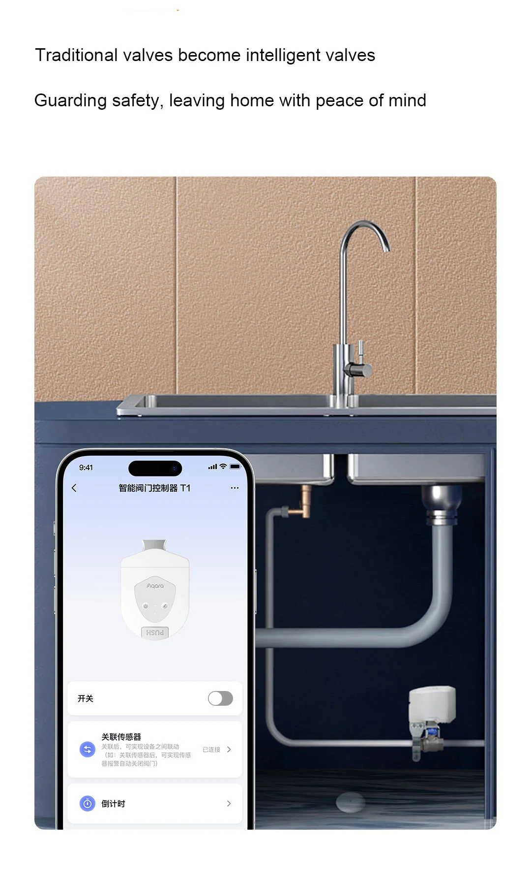 China Version Aqara Smart Valve Controller T1 Zigbee Easy Install APP Remote Control Countdown Shutoff Work HomeKit Aqara APP