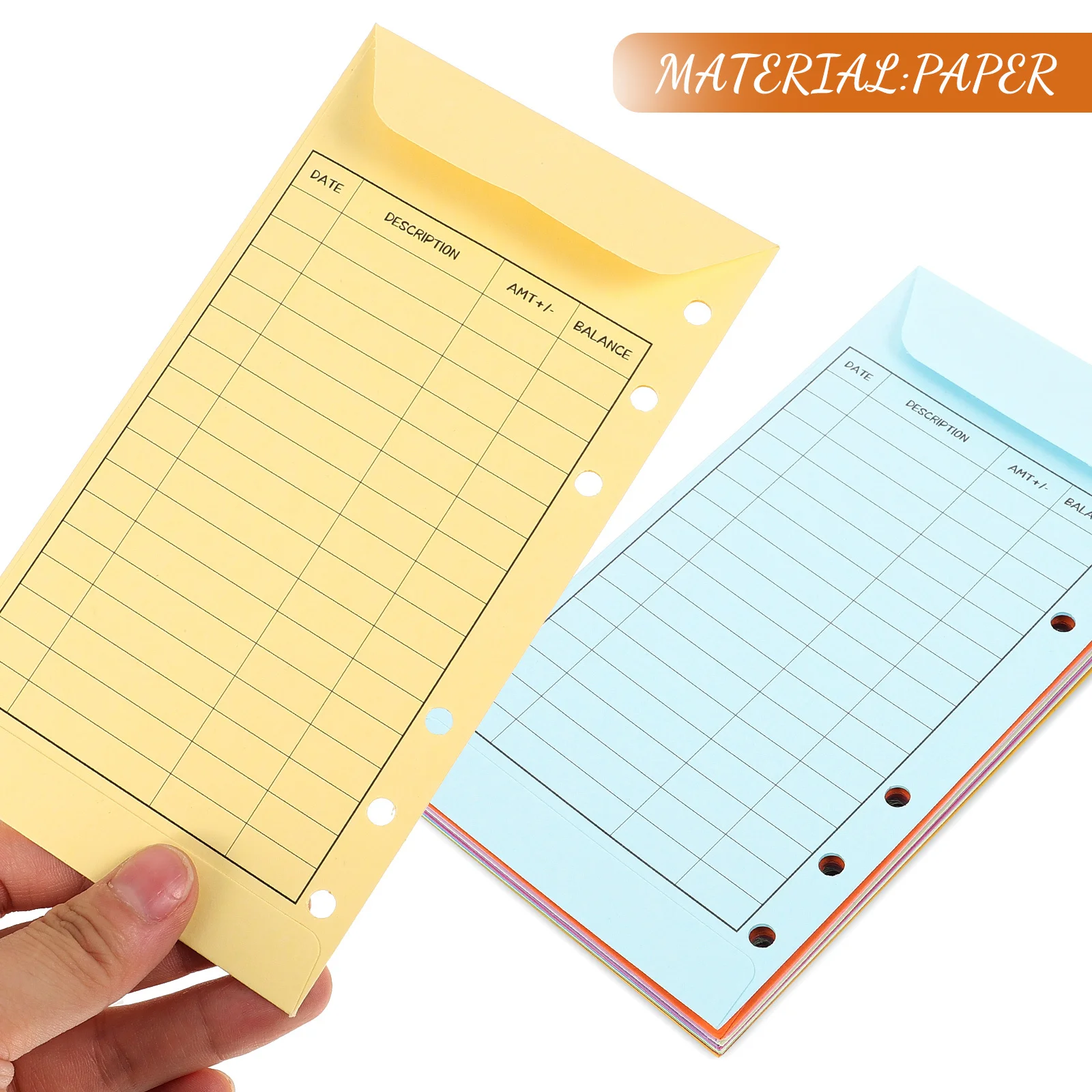 

12Pcs Cash Envelope Set Thick for Expense Management Binder Supplies Money Organizer Financial Habit
