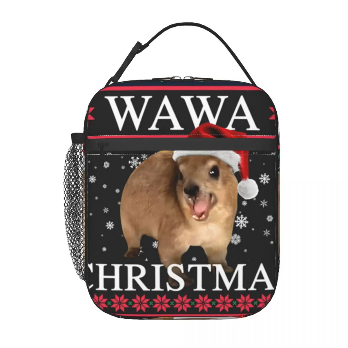 

Rock Hyrax Wawa, рождественский уродливый стиль, изолированная сумка для обеда для женщин и детей, герметичные коробки для еды, термосумка для обеда