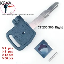 Llave en blanco para motocicleta, reemplazo de llaves sin cortar para KYMCO Scooter, imán Ct Kcc Acc Dynamic KXCT Zero Superdink 125 250 300, 1/3/60P