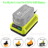 P117 For Ryobi Li-ion Ni-CD Ni-Mh Battery P100 P102 P103 P105 P107 P108 1400670 P118 Lithium ONE+ Serise 12V 14.4V 18V Charger