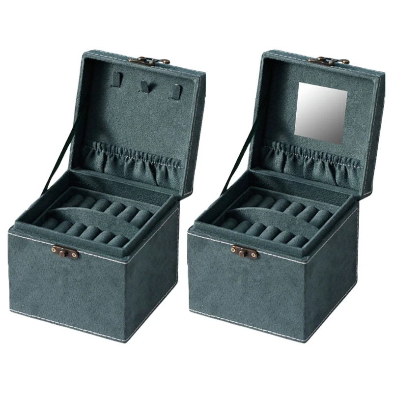 

Stylish Jewellery Storage Case with Multiple Compartments and Necklace Hangers