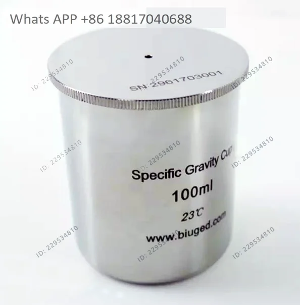 BGD296 series coating specific gravity cup 37ml 50ml 100ml density cup, stainless steel